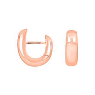 Roséverg. Silber System-Creolen Laura 18x6mm