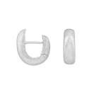 Rhod. Silber matt System-Creolen Laura 18x6mm