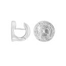 Rhod. Silber System-Creolen Coco 16x15mm