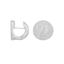 Rhod. Silber matt System-Creolen Coco 15x15mm