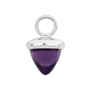 Quarz-Glas Eichelform Farbe32 - rh - Stück