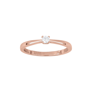 Rosévergoldeter Silber Ring 3mm HEGENOR Gr.56