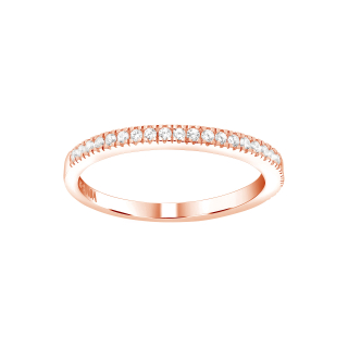 Rosévergoldeter Ring ADINANOR Gr.60