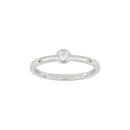 Rhodinierter Silber Ring 3mm HANNANOR Gr.54
