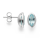 925/- Ohrstecker, rho. Pol, Topas Sky Blue 1,26