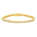 14ct. Gold tennis armband 4.0ct W/SI