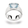 925/- Ring Blau Topas 3,60ct