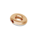 14 Kt Gold/Rhod. Silber System-Verschlüsse Donut