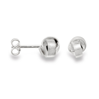 925/- Ohrstecker, rho. Kratzmatt