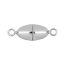 Rhod. Silber Magnet Perlenverschluss 8mm