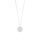 Rhod. Silber Halskette ELLANOR 14mm L, 42+3cm