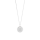 Rhod. Silber Halskette ELLANOR 14mm M, 42+3cm