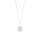 Rhod. Silber Halskette ELLANOR 14mm N, 42+3cm