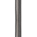 Silber Fuchsschwanz System-Kette 3xoxid+1xSilber