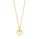 14kt. Anhänger herz m. 0,015ct W/SI
