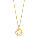 14kt. Anhänger m. 0,015ct W/SI