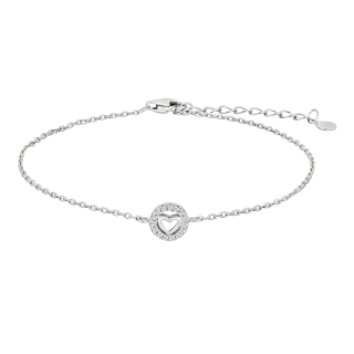 Rhodinierte Silber Armband NILLANOR