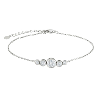 Rhodinierte Silber Armband NYNNENOR
