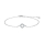 Rhodinierte Silber Armband Kleeblatt PAMELANOR