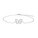Rhodinierte Silber Armband Schmetterling PAMELANOR
