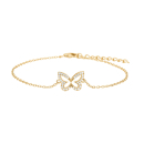 Vergoldet Silber Armband Schmetterling PAMELANOR