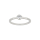 Rhodinierter Silber Ring 4mm HANNANOR Gr.54