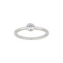 Rhodinierter Silber Ring 4mm HANNANOR Gr.56