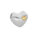 Rhod. Silber Hertz System-Verschlüsse m. 14 Karat Gold