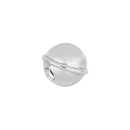 Rhod. Silber Kugel System-Verschlüsse 15mm