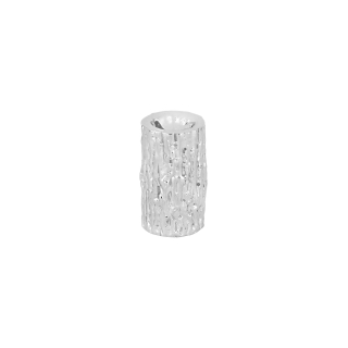 Rhod. Silber System-Verschlüsse Rohr Structure 15mm