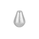 Rhod. Silber System-Verschlüsse Tropfen Matte