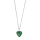 Rhod. Sil. Halskette YOU52 grüner Chalcedon