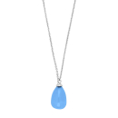 Rhod. Sil. Halskette SWEETS52 Chalcedon