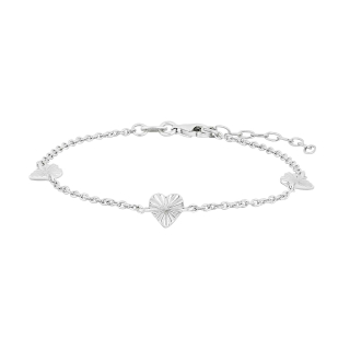 Rhd. Silber Armband Herz ACTOR52