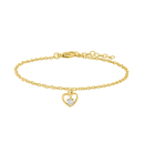 Verg. Silberarmband Herz m/cz