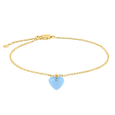 Vergoldetes Armband YOU52 Blauer Chalcedon