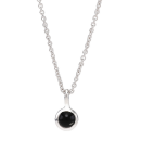 Rhod. Sil. Halskette SWEETS52 schwarzer Onyx 5mm