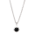 Rhod. Sil. Halskette SWEETS52 schwarzer Onyx 5mm