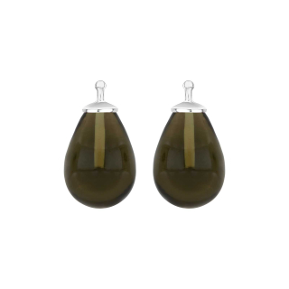 Böhmisches Quarz-Glas Tropfen Farbe97 - rh - Paar