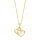 8kt. Gold Anhänger m/verg. Silber Kette