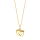 8kt. Gold Anhänger m/verg. Silber Kette