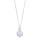 Rhod. Silber Halskette w/Perle und cz