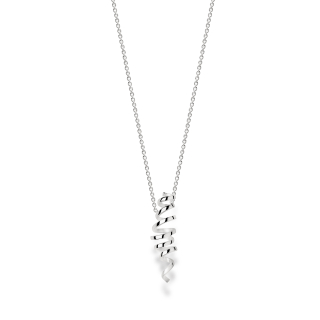 925/- Collier matt./Poliert, 60+5CM