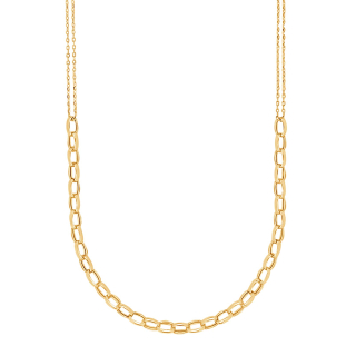 8kt. goldhalskette m/Perle