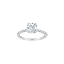 Rhodinierte Silberring 925 ELLENORA Gr.56