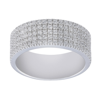 Rhodinierte  Silberring 925 ADINANOR Gr.50