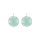 Glas cabochon 13mm - rh/Silber