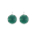 Glas cabochon 13mm - rh/Silber