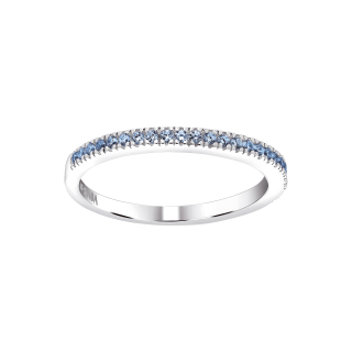 Rhod. Silber Ring Blau HELLENOR Gr.50