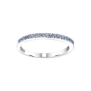 Rhod. Silber Ring Blau HELLENOR Gr.50